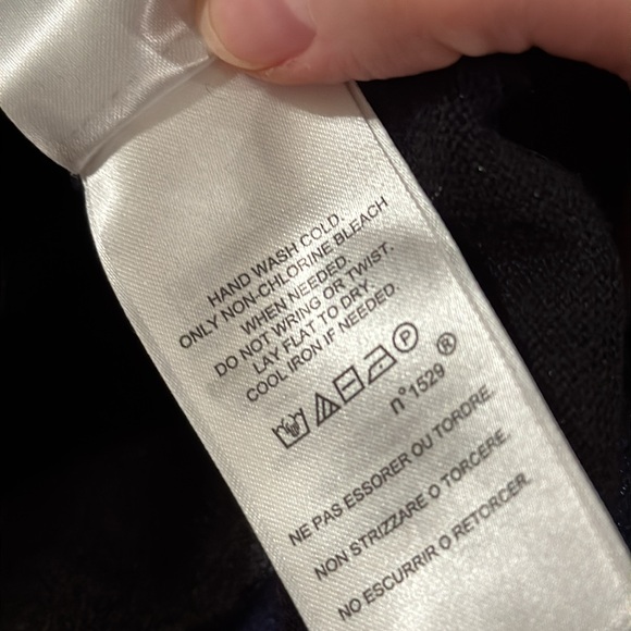 Lauren Ralph Lauren shimmering colorblock striped mockneck sweater size L - Picture 12 of 12